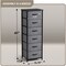 Sorbus 6 Drawers Tall Dresser with Steel Frame, Wood Top & Easy Pull Foldable Fabric Bins